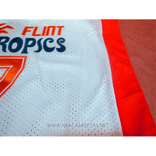 Camiseta Pelicula Flint Tropscs Coffee Black NO 7 Blanco